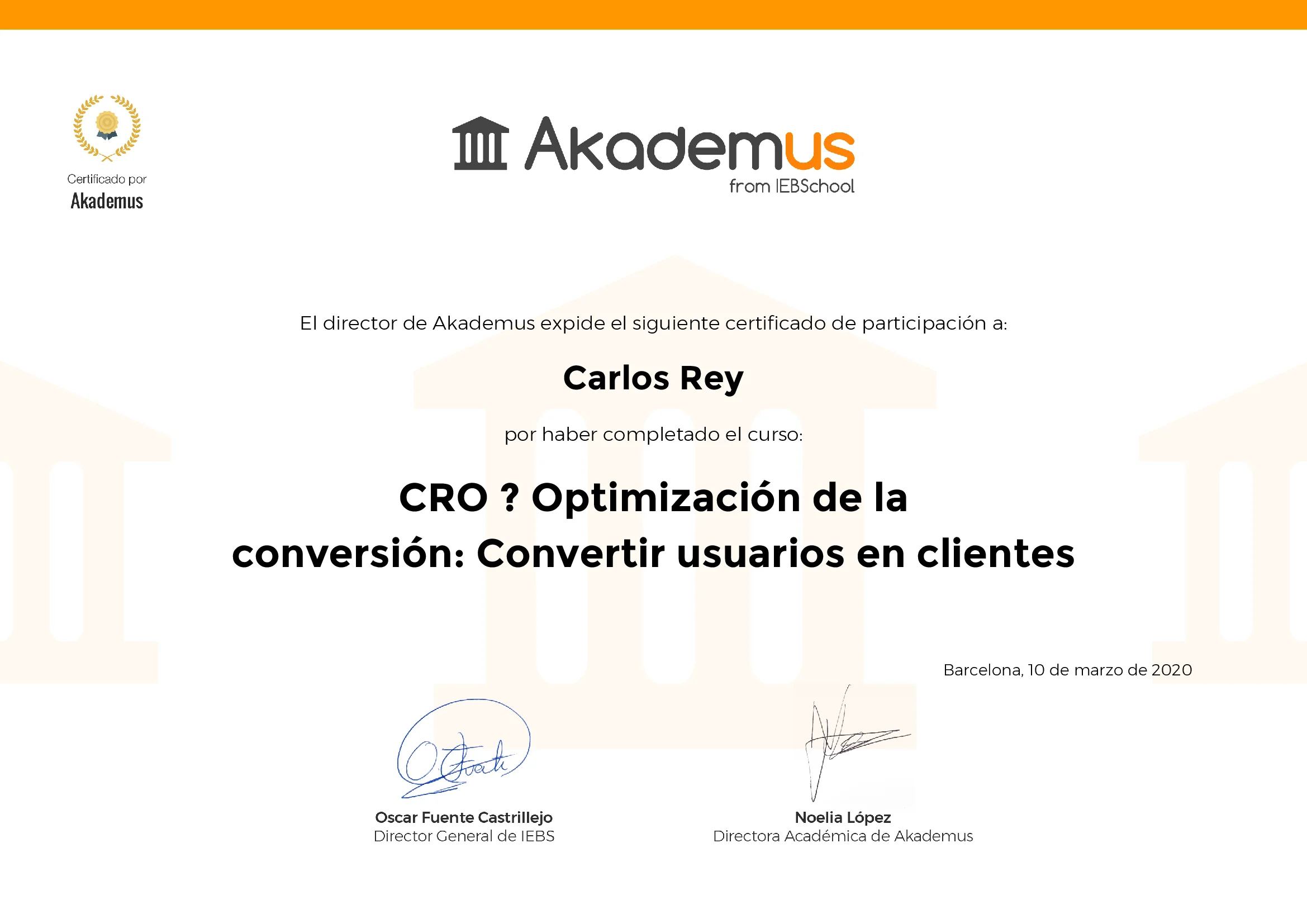 Conversión a clientes